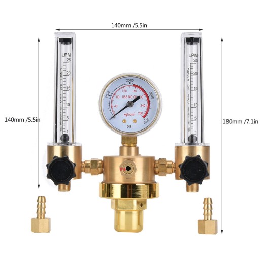 РЕДУКТОР CO2 АРГОНА WX-562-5/8 НАРУЖНАЯ РЕЗЬБА