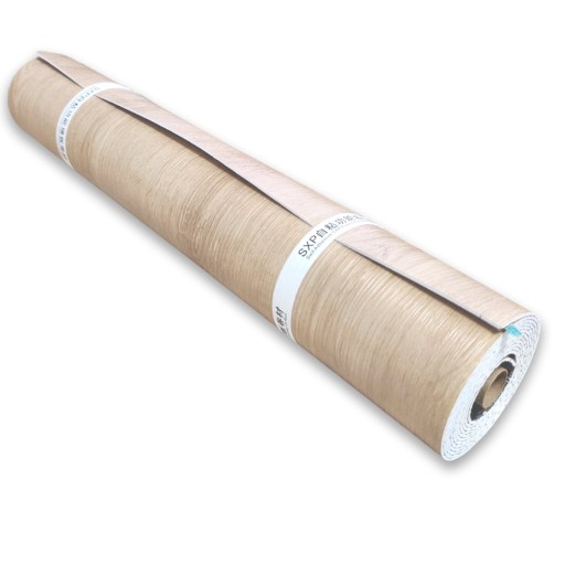 Самоклеящаяся виниловая плитка Wood Light бежевая 60х300 см в рулоне