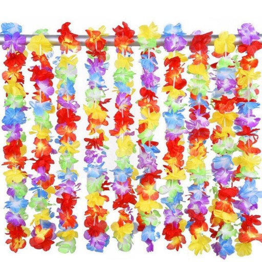 Ожерелье Luau Garland с цветочным принтом, 12 шт.
