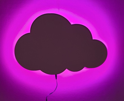 Ночник светодиодный RGB CLOUD, белый, сетевой