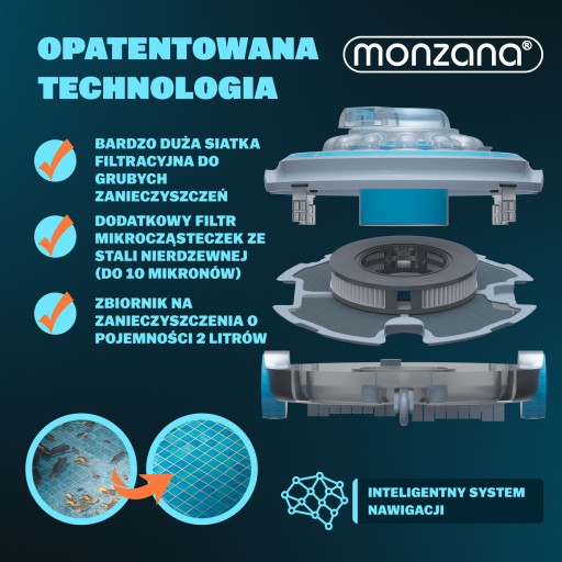 Odkurzacz do basenu bezprzewodowy robot basen