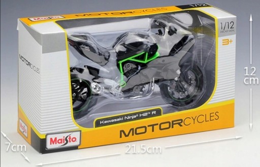 Модель мотоцикла KAWASAKI H2 R NINJA В МАСШТАБЕ 1:12