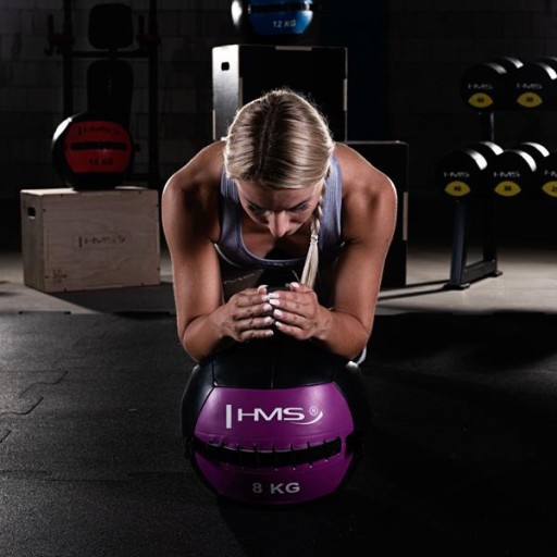 Медбол HMS 33 см черный WALL BALL