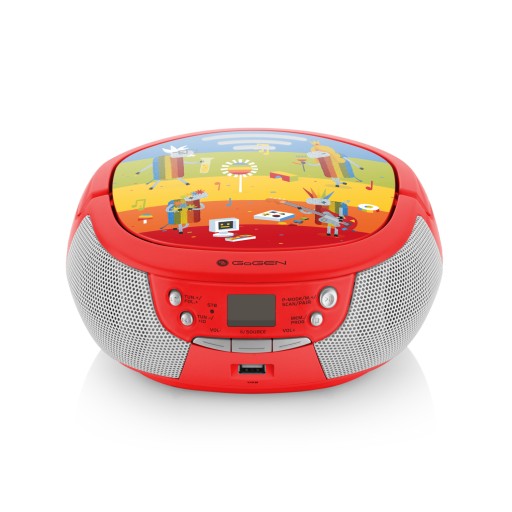 Радио БУМБОКС для детей КАРАОКЕ МИКРОФОН CD USB