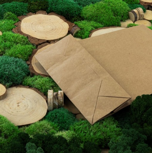 PAPER BAGS A4 Kraft STORAGE BAGS 24x10x32 см Набор из 50 шт.