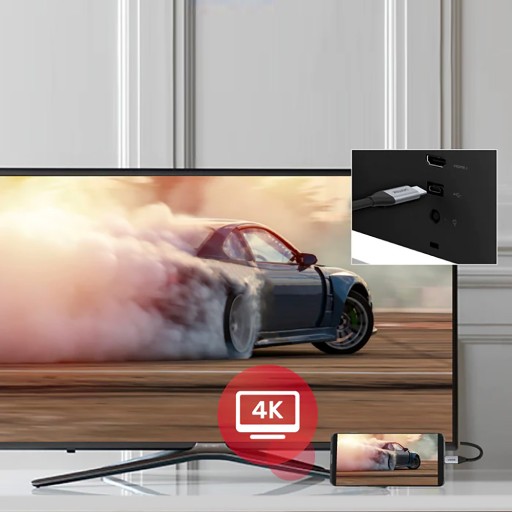 Кабель USB-C — USB-C 10 Гбит/с, 4K, 60 Гц, 20 В/5 А, 100 Вт
