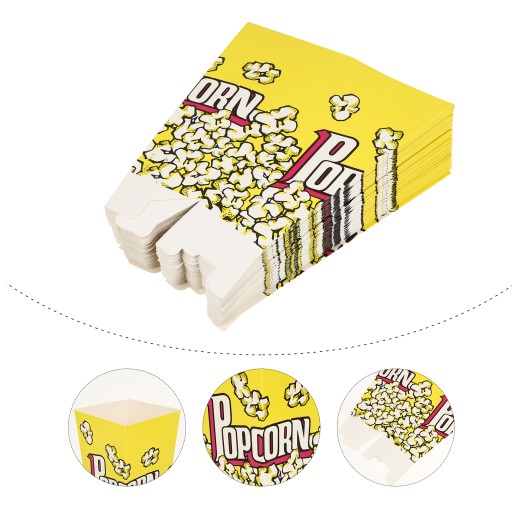 Коробки для попкорна, 200 шт., ведра для попкорна, бумага для вечеринок