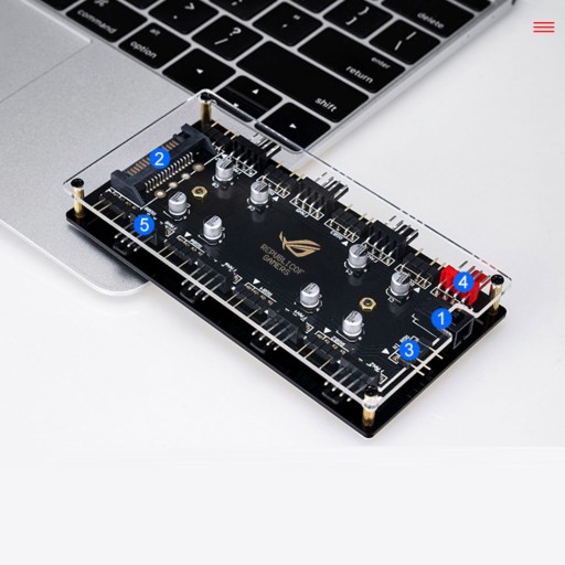 5V 3Pin 1to5 RGB Вентилятор-концентратор SATA ARGB Кабельный разъем Splitter Hub P Разъем