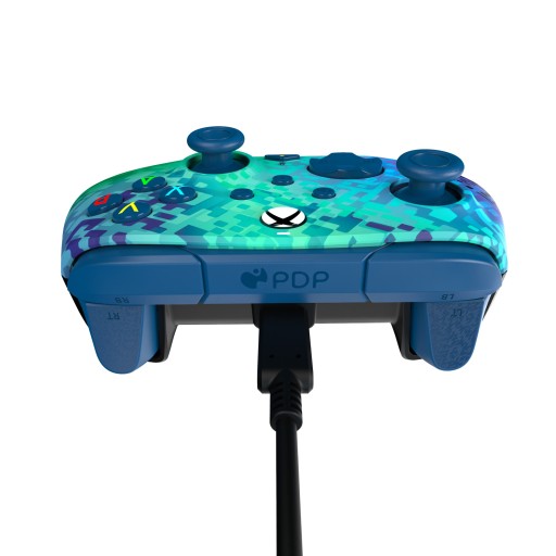 PDP XSX XO PC Pad przewodowy Rematch Glitch Green