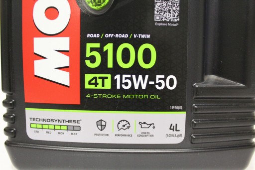 МОТОЦИКЛОВОЕ МАСЛО MOTUL 5100 15W50 4л 4Т