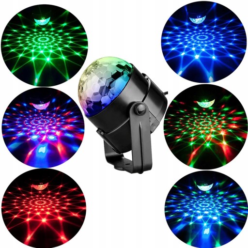 ПРОЕКТОР DISCO BALL, СВЕТОДИОДНЫЙ ОТРАЖАТЕЛЬ RGB