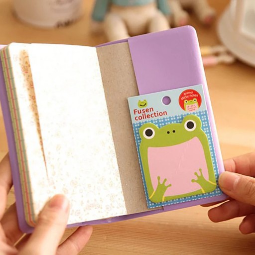 KARTECZKI SAMOPRZYLEPNE MINI DLA DZIECI W KSZTAŁCIE ZWIERZĄT NOTES 6x