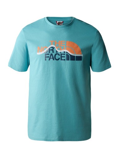 KOSZULKA THE NORTH FACE M MOUNTAIN LINE TEE MĘSKA TURKUSOWY S