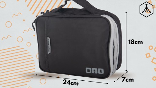 TORBA KABLE ŁADOWARKI ORGANIZER PODRÓŻNY ETUI POJEMNY PAKOWNY ELEKTRONIKĘ