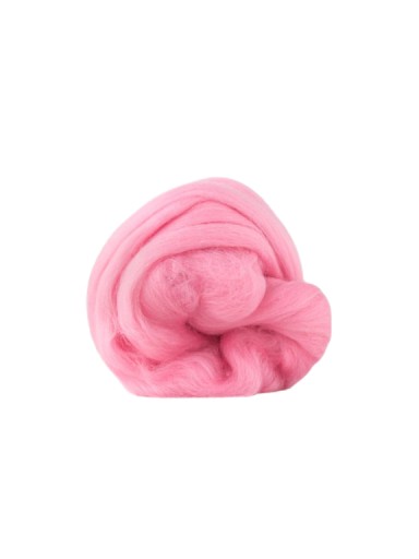 Камвольная мериносовая шерсть 19мик POWDER PINK 50г