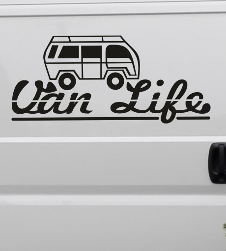 naklejka VANLIFE outdoor RV TRAVEL bus kamper 40x18 cm