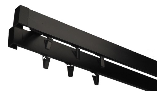 KARNISZ ALUMINIOWY PODWÓJNY 120 cm
