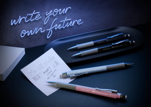 FABER-CASTELL Карандаш механический с ластиком для стилусов Apollo 0,5 мм ЧЕРНЫЙ