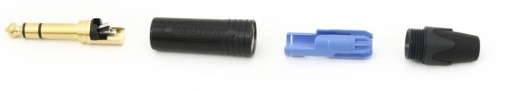NEUTRIK NP3X-B - кабельный разъем TRS, черный, позолоченный