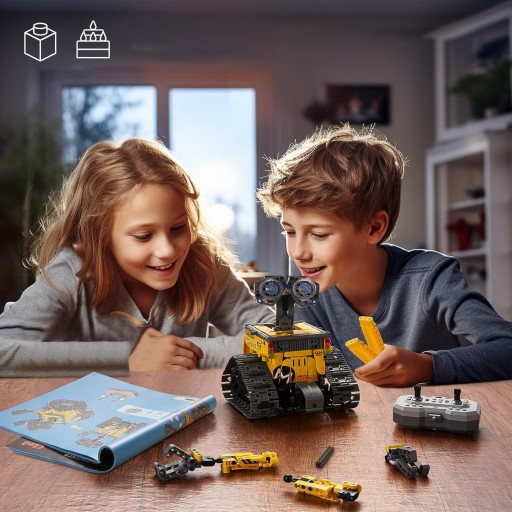 ZABAWKA KLOCKI CODE PROGRAMOWANY ROBOT RC 672 ELEMENTY APP KONTROLA + LED
