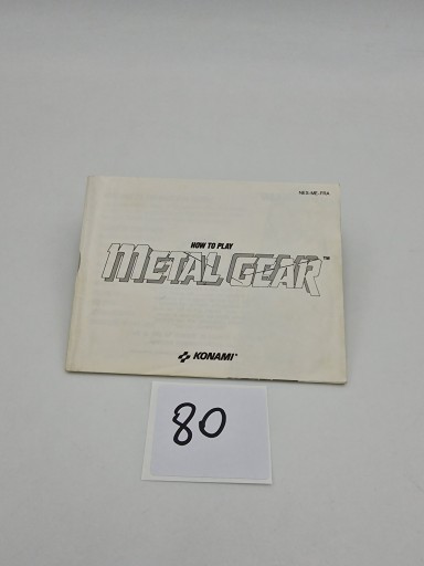 NINTENDO NES METAL GEAR