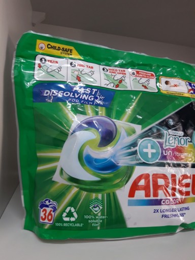 ARIEL Pods+ Lenor Unstoppables капсулы 36 стирок