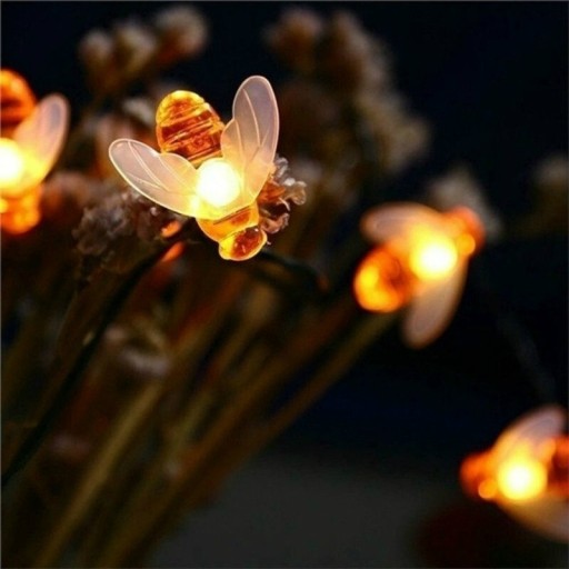 Садовые гирлянды на солнечных батареях BEES 20x LED