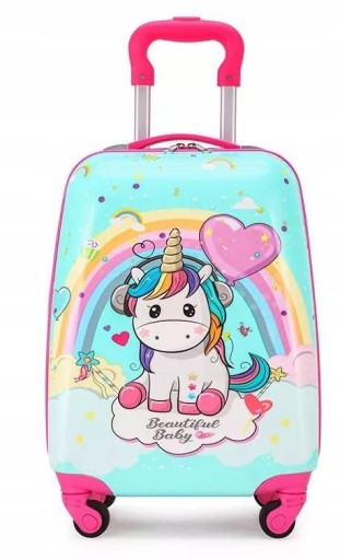 ЧЕМОДАН ДЛЯ РУЧНОЙ РУКИ UNICORN, ДЕТСКИЙ ПУТЕШЕСТВЕННЫЙ БАГАЖ