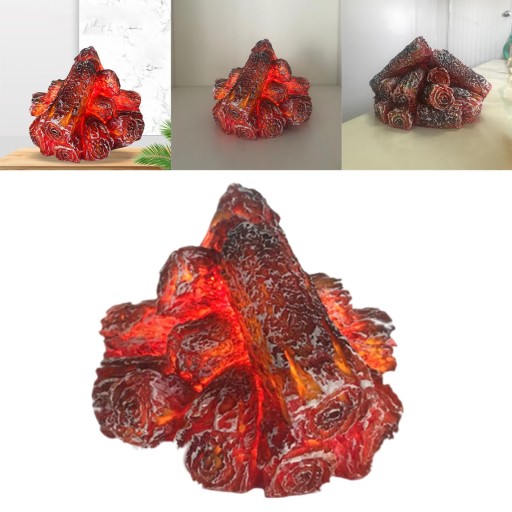 zr-Decorative table lamp LED flame effect for