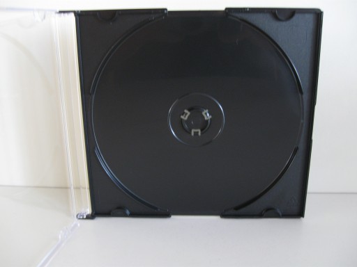 Pudełka CD x 1 SLIM na płyty czarne HQ 50 szt