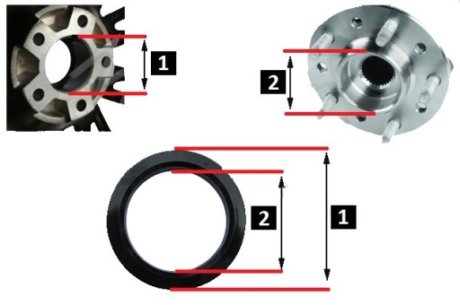 КОЛЬЦА ЦЕНТРИРУЮЩИЕ ОБОДА 60.1-54.1 TOYOTA MAZDA