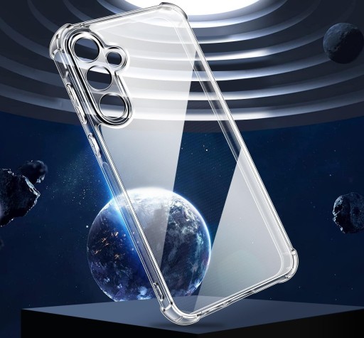 КОМПЛЕКТ ЧЕХОЛА ДЛЯ SAMSUNG A35 5G ANTI SHOCK CASE ПРОЗРАЧНЫЙ КОРПУС + СТЕКЛО 3 ШТ.