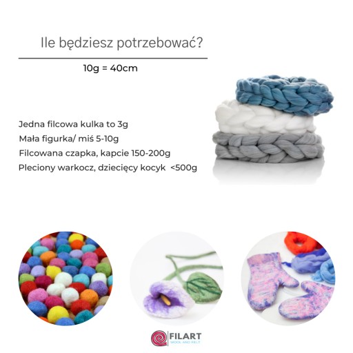 Wełna, czesanka merynos, 10g- cielisty