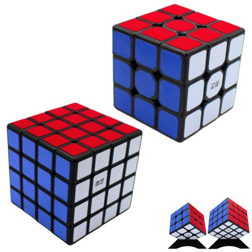 НАБОР 3x3 + 4x4 кубиков QiYi ОРИГИНАЛЬНЫЙ QUICK CUBE + БЕСПЛАТНО