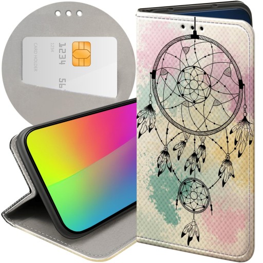 ФЛИП-ЧЕХОЛ ДЛЯ REALME 8/8 PRO БОХО-УЗОРЫ ЧЕХОЛ «Ловец снов» с перьями