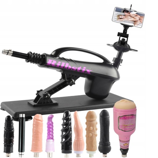 SEX MACHINE MEGA SET Вибратор 7x фаллоимитатор 1x мужской вибратор 1x удлинитель