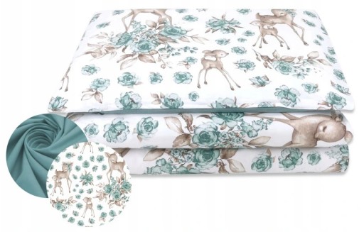 MimiNu Наволочки 2шт 120х90 Sweet Deer Mint