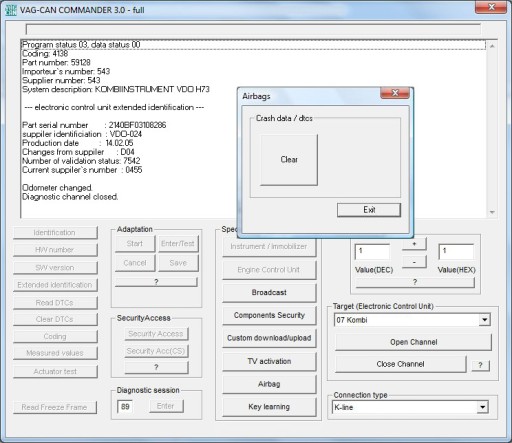 ИНТЕРФЕЙС VAG Super Commander 2.9 K+CAN+TP 89-2009