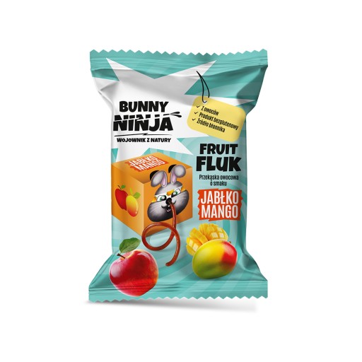 Фруктовый снек BUNNY NINJA FRUIT FLUK нитка без сахара МИКС ВКУСОВ 3x