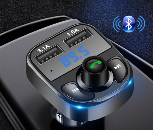 FM-ПЕРЕДАТЧИК BLUETOOTH ЗАРЯДНОЕ УСТРОЙСТВО MP3 SD 2xUSB