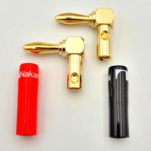 КАБЕЛЬ NAKAMICHI SPEAKER CABLE 2x1,5 УГЛОВОЙ ШТЕКЕР 1,5 м