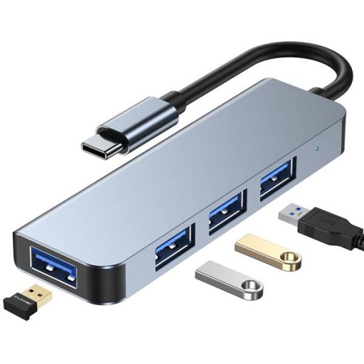 Адаптер-концентратор 4X USB-A 3.0 для MacBook Air Pro M1 M2