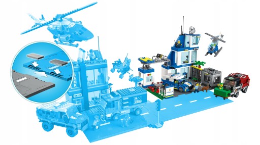 LEGO CITY (60316) НАБОР «ШТАБ-КВАРТИРА ПОЛИЦЕЙСКОГО УЧАСТКА» «ГОРОДСКИЕ БЛОКИ»