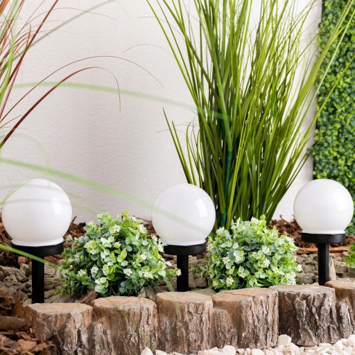 12x светодиодный светильник Sphere LED SOLAR, белый, 10 СМ