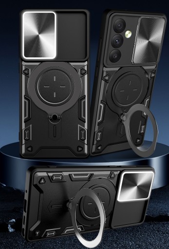 Etui DO SAMSUNG GALAXY A34 5G SLIDE RING 360 PANCERNE + SZKŁO OCHRONNE
