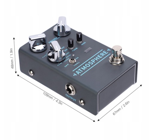 ЭФФЕКТОР ДЛЯ ГИТАРЫ JOYO R-14 ATMOSPHERE, 9 ЦИФРОВ