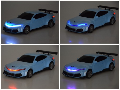 Автомобиль + зарядная станция Электромобиль с разноцветными огнями RC0687