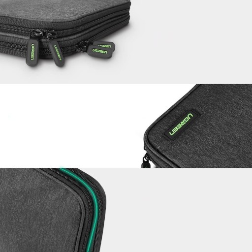 UGREEN CASE CASE BOX ДЛЯ HDD ДИСКОВЫЙ КАБЕЛЬ-ОРГАНИЗАТОР SSD 24,5x17,5x5см