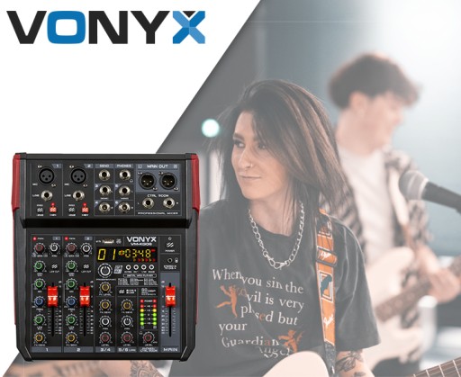 VM-KG06 BT DSP USB 6-канальный аудиомикшер Vonyx
