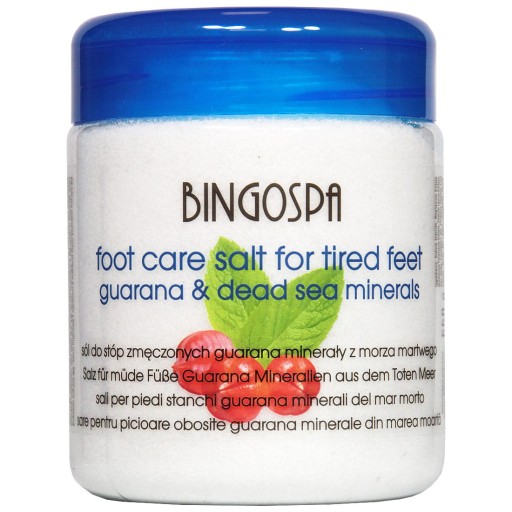 .BINGOSPA Energizująca sól do pielęgnacji stóp zmęczonych 550g .